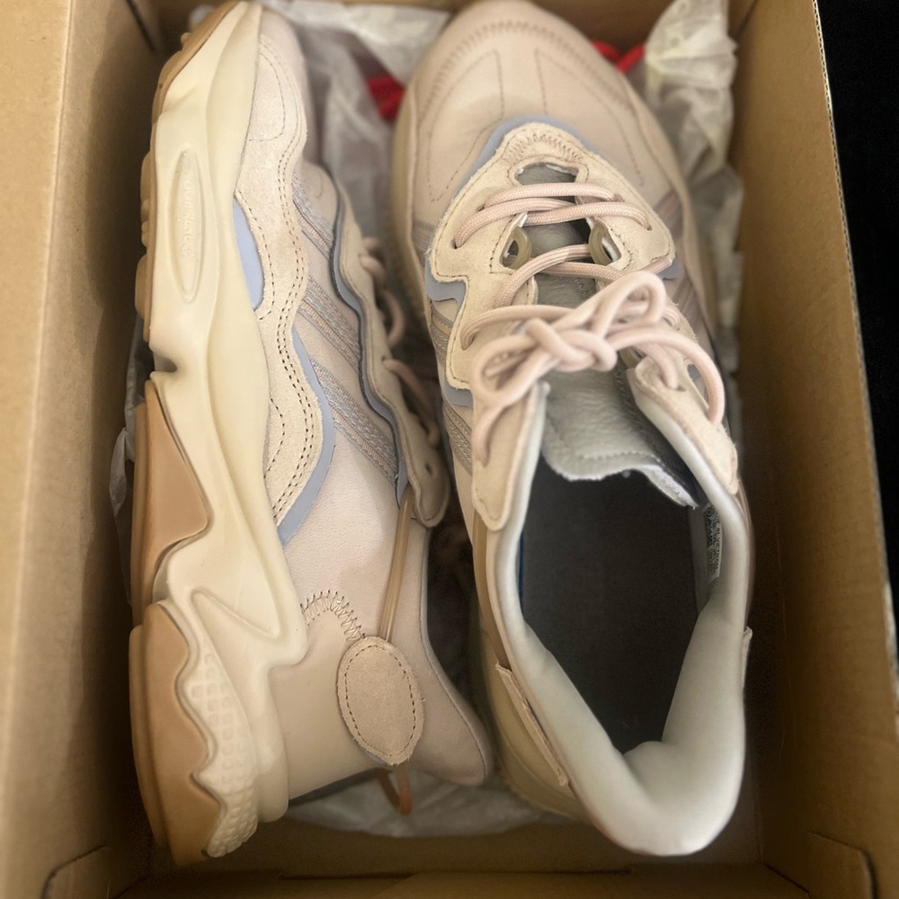 Adidas Ozweego Brown and Red Sneakers